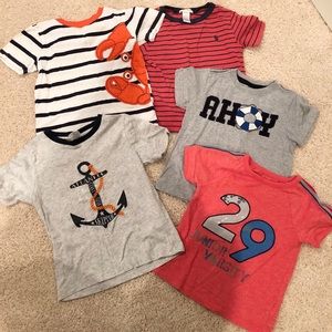 Bundle of 2T boys shirts